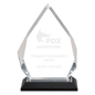 8 3/4" Silver Diamond Impress Acrylic with Base