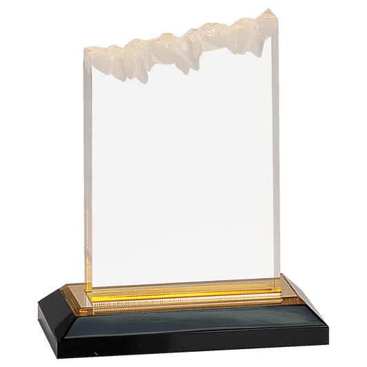 6" Gold Frosted Impress Acrylic with Base