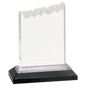 6" Silver Frosted Impress Acrylic with Base