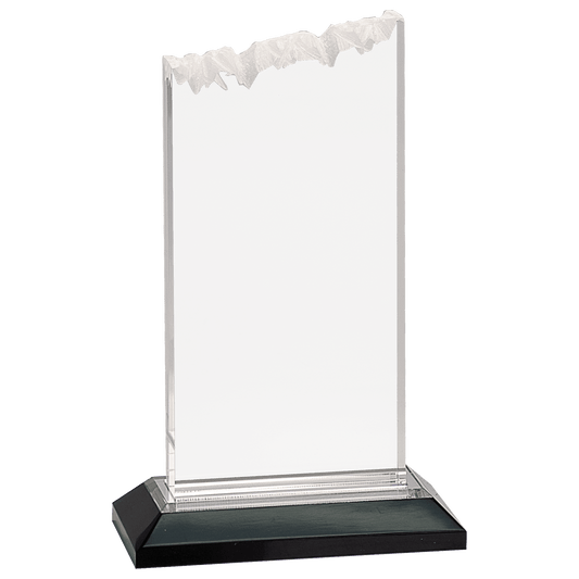 8" Silver Frosted Impress Acrylic with Base