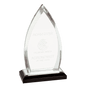 8 3/4" Silver Oval Impress Acrlyic with Base