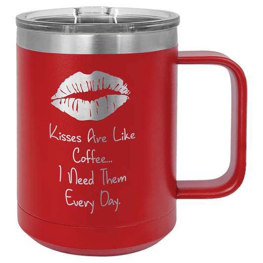 Red 15 oz. Polar Camel Coffee Mug with Slider Lid