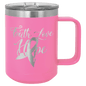 Pink 15 oz. Polar Camel Coffee Mug with Slider Lid