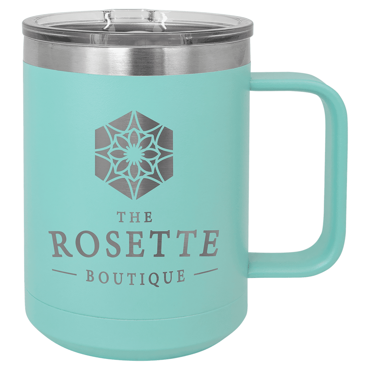 Teal 15 oz. Polar Camel Coffee Mug with Slider Lid