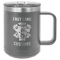 Dark Gray 15 oz. Polar Camel Coffee Mug with Slider Lid