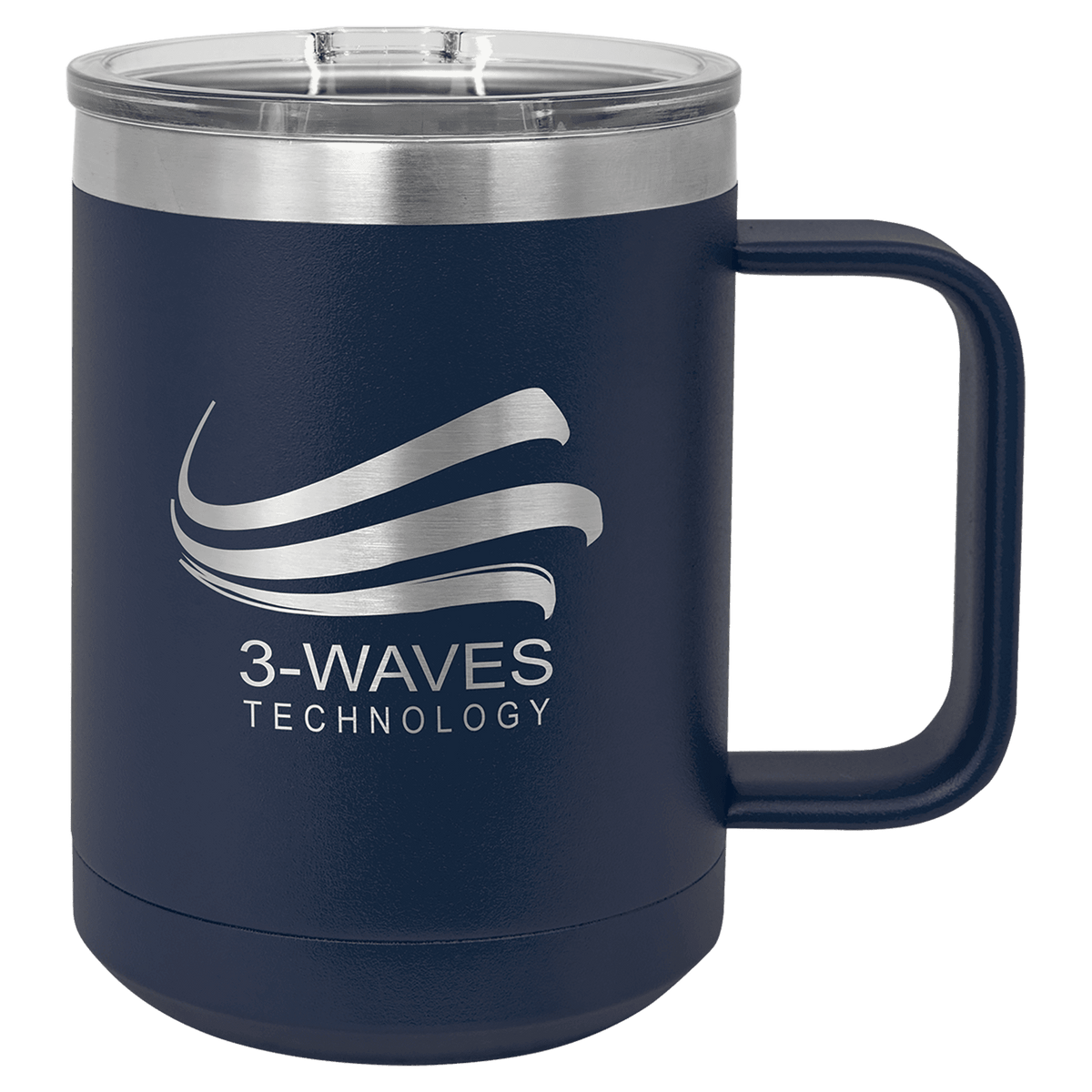 Navy Blue 15 oz. Polar Camel Coffee Mug with Slider Lid