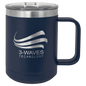 Navy Blue 15 oz. Polar Camel Coffee Mug with Slider Lid