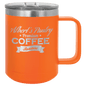 Orange 15 oz. Polar Camel Coffee Mug with Slider Lid