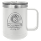 White 15 oz. Polar Camel Coffee Mug with Slider Lid