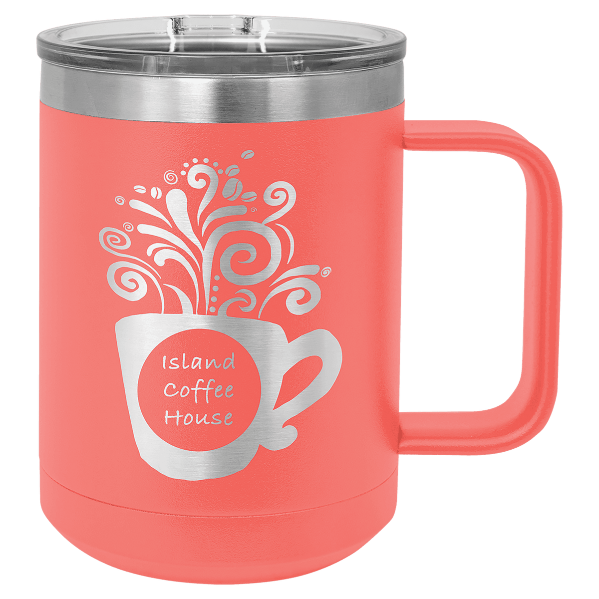 Coral 15 oz. Polar Camel Coffee Mug with Slider Lid