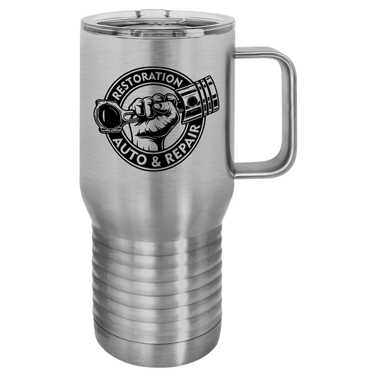 Stainless Steel Polar Camel 20 oz. Vacuum Insulated Travel Mug with Slider Lid