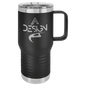Black Polar Camel 20 oz. Vacuum Insulated Travel Mug with Slider Lid