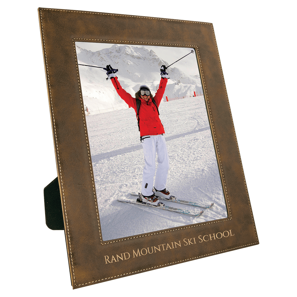 Rustic/Gold 8" x 10" Leatherette Photo Frame