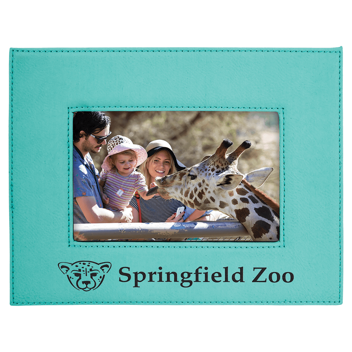 Teal 4" x 6" Leatherette Photo Frame