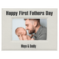 White Leatherette 4x6 Photo Frame