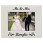 White Leatherette 5x7 Photo Frame