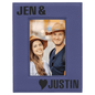 Purple Leatherette 4x6 Photo Frame