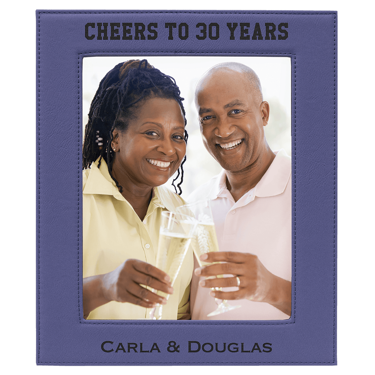 Purple Leatherette 8x10 Photo Frame