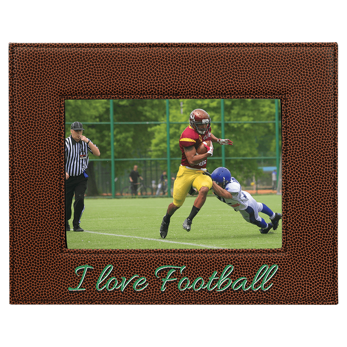 Football Leatherette 5x7 Photo Frame
