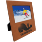 Rawhide Leatherette Photo Frame with Large Engraving Area