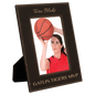 Black/Gold 5" x 7" Leatherette Photo Frame