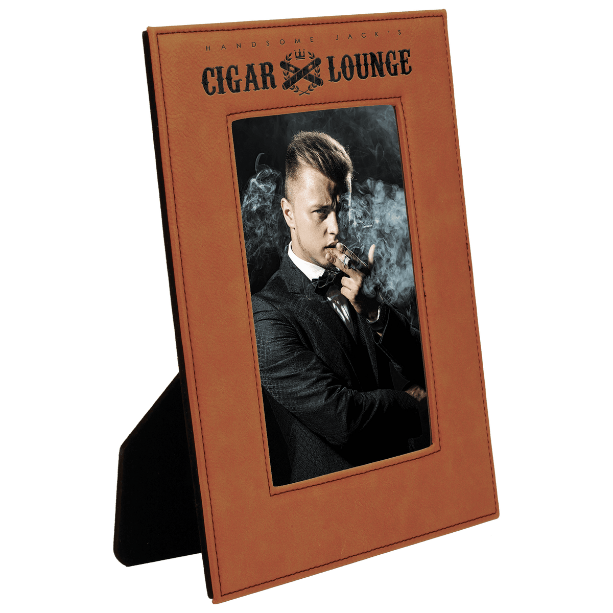 5" x 7" Rawhide Leatherette Photo Frame