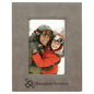 Gray 4" x 6" Leatherette Photo Frame