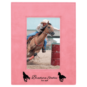 Pink 4" x 6" Leatherette Photo Frame