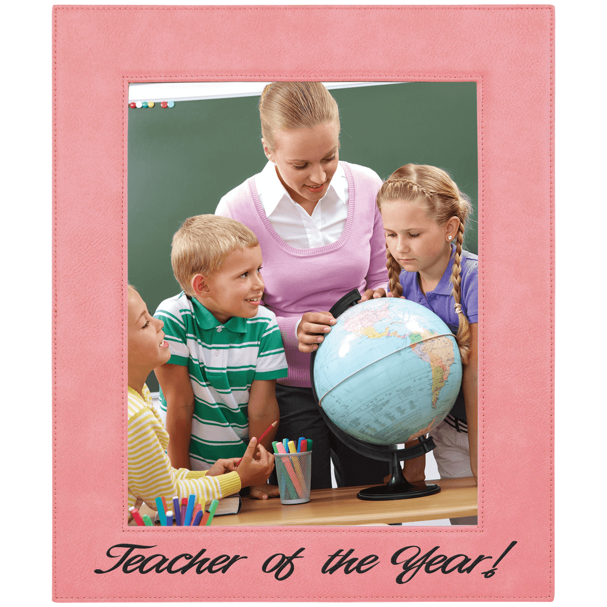 Pink 8" x 10" Leatherette Photo Frame