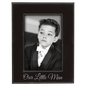 Black/Silver 4" x 6" Leatherette Photo Frame