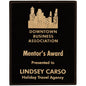 Black/Gold 8" x 10" Laserable Leatherette Plaque