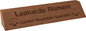 Dark Brown 10 1/2" Leatherette Desk Wedge