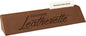 Dark Brown 10 1/2" Leatherette Desk Wedge with Business Card Holder