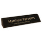 Black/Gold 10 1/2" Leatherette Desk Wedge