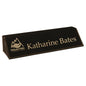 Black/Gold 8 1/2" Leatherette Desk Wedge