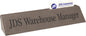 Gray 10 1/2" Leatherette Desk Wedge with Business Card Holder