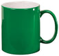 11 oz. Green Round Ceramic Mug