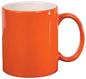 11 oz. Orange Round Ceramic Mug