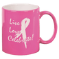 11 oz. Pink Round Ceramic Mug