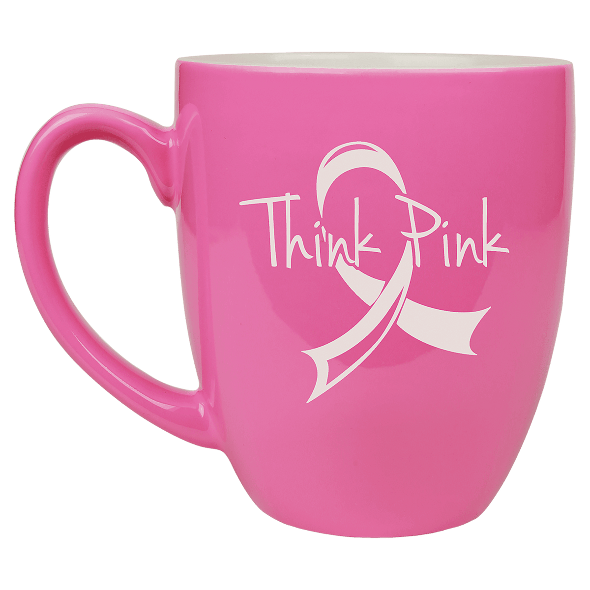 Pink 16 oz. Ceramic Bistro Mug
