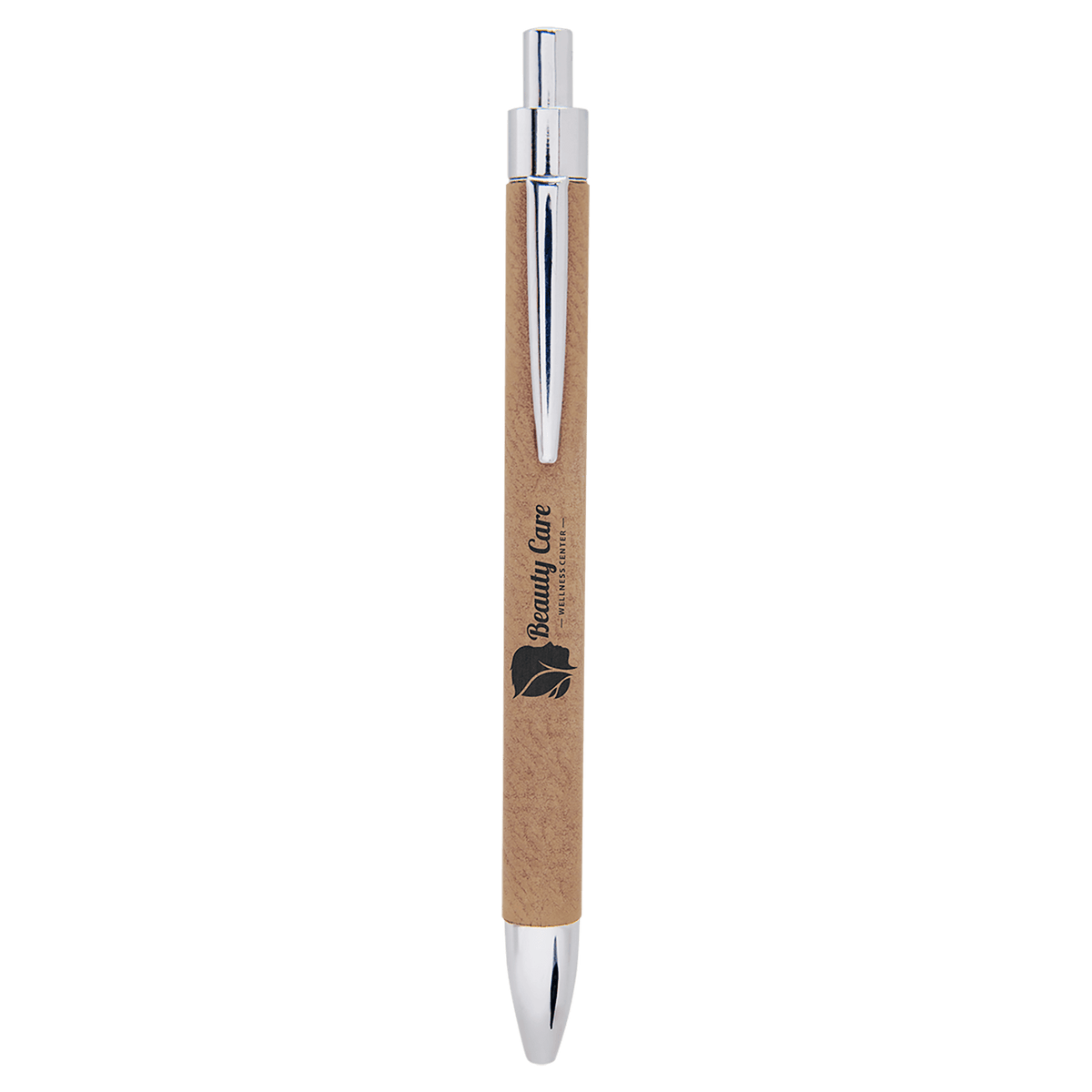 Light Brown Leatherette Pen
