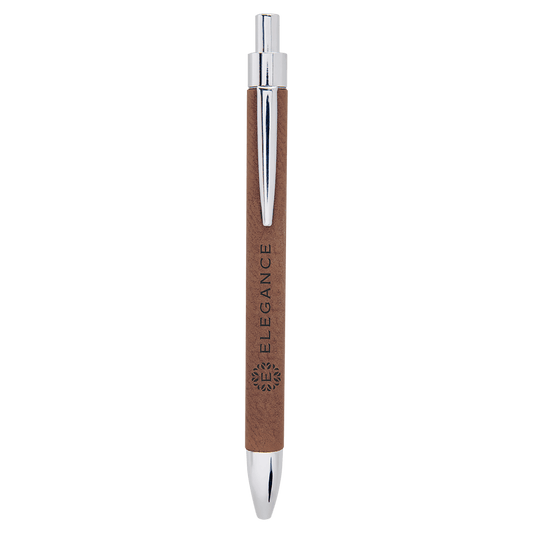 Dark Brown Leatherette Pen