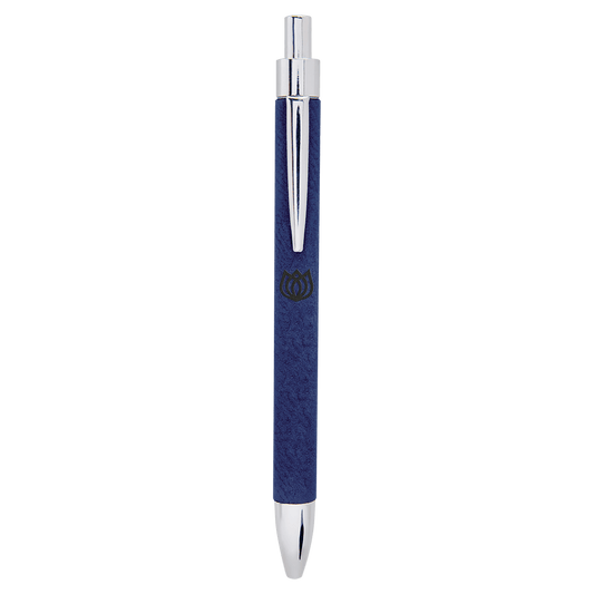 Blue/Black Leatherette Pen