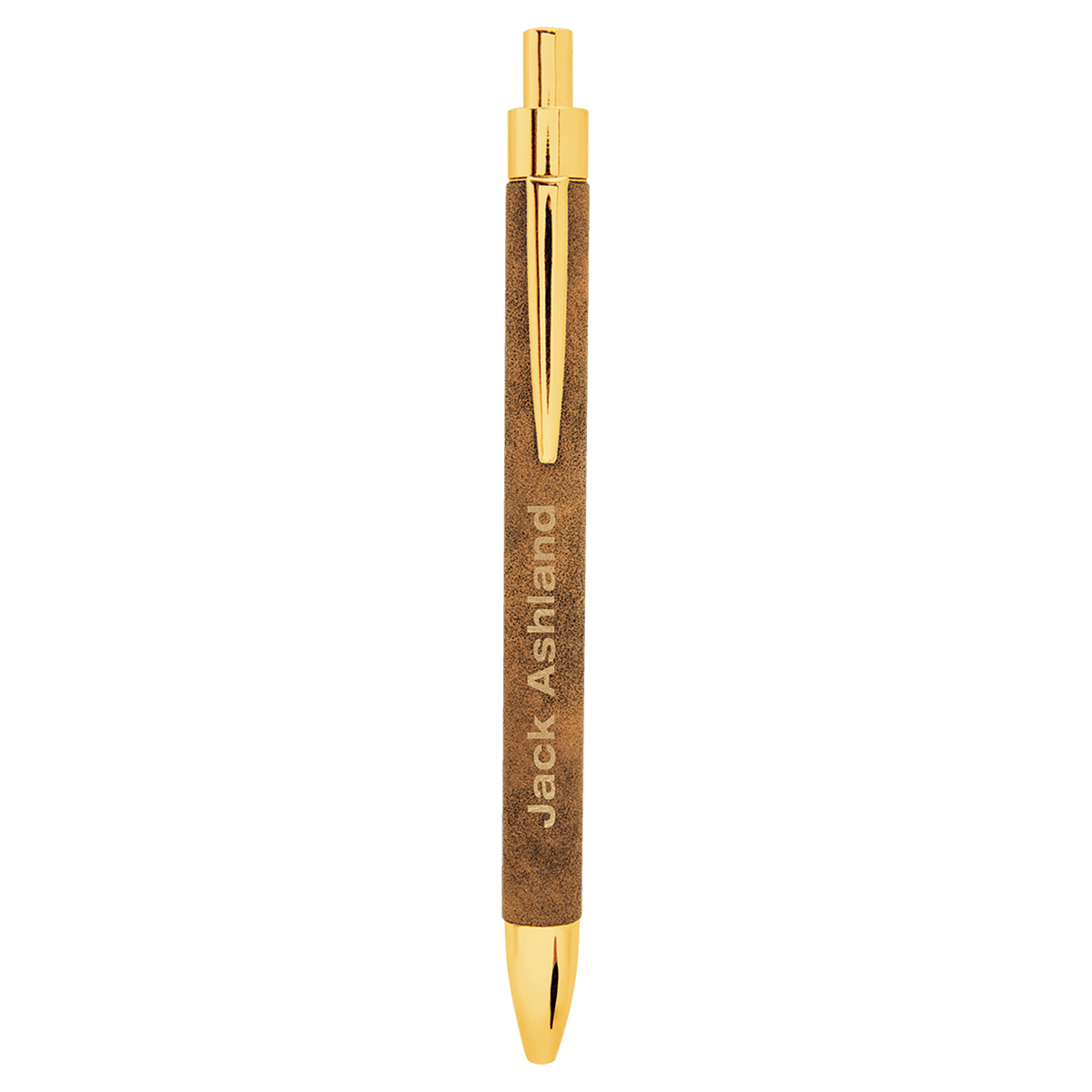 Rustic/Gold Leatherette Pen
