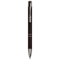 Gloss Black Ballpoint Pen with Silver Trim
