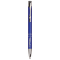 Gloss Blue Ballpoint Pen with Silver Trim