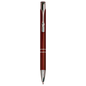 Gloss Burgundy Ballpoint Pen with Silver Trim