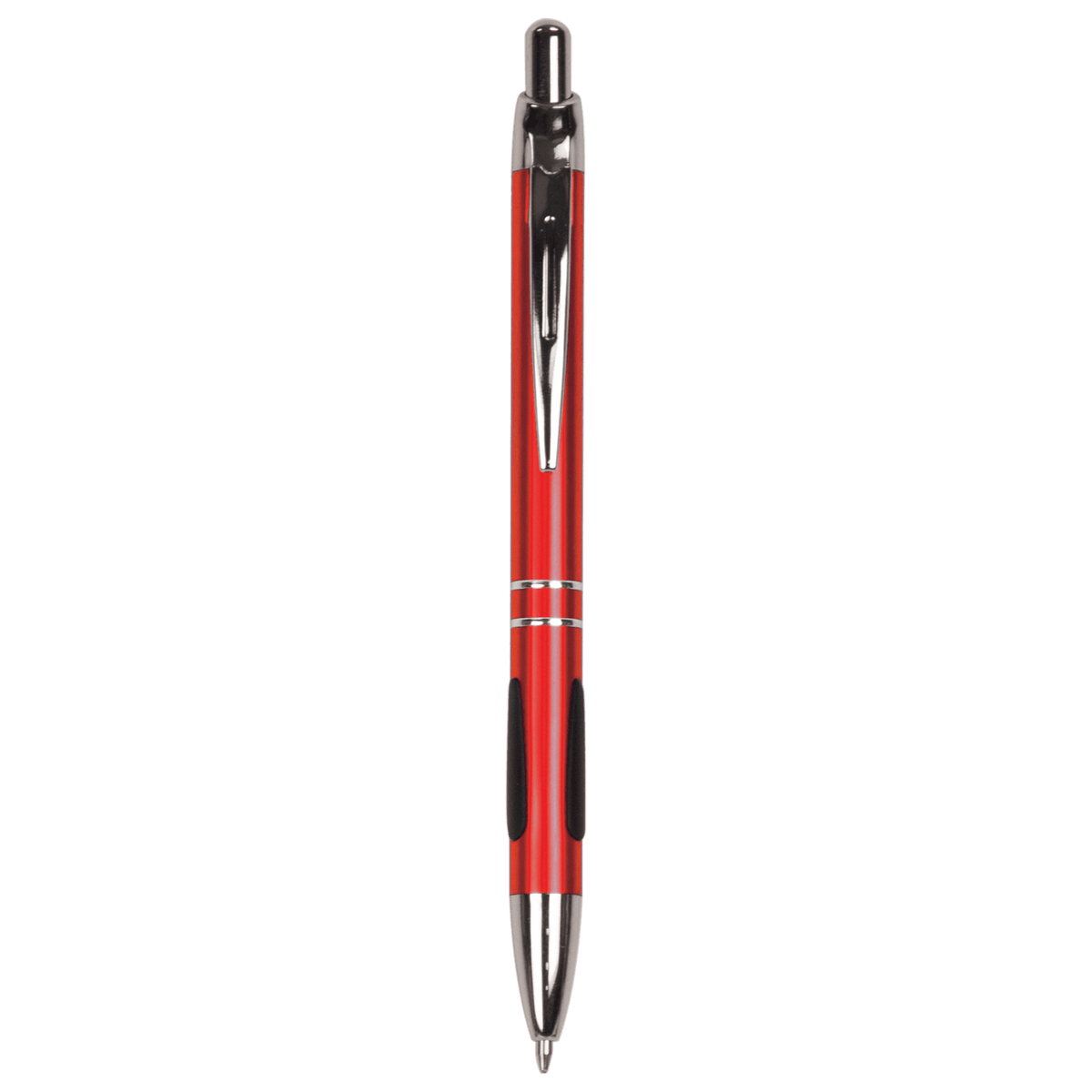 Gloss Red Ballpoint Pen with Gripper