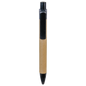 Recycled Paper Ballpoint Pen with Black Plastic Trim