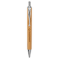 Genuine Bamboo Ballpoint Pen with Silver Trim